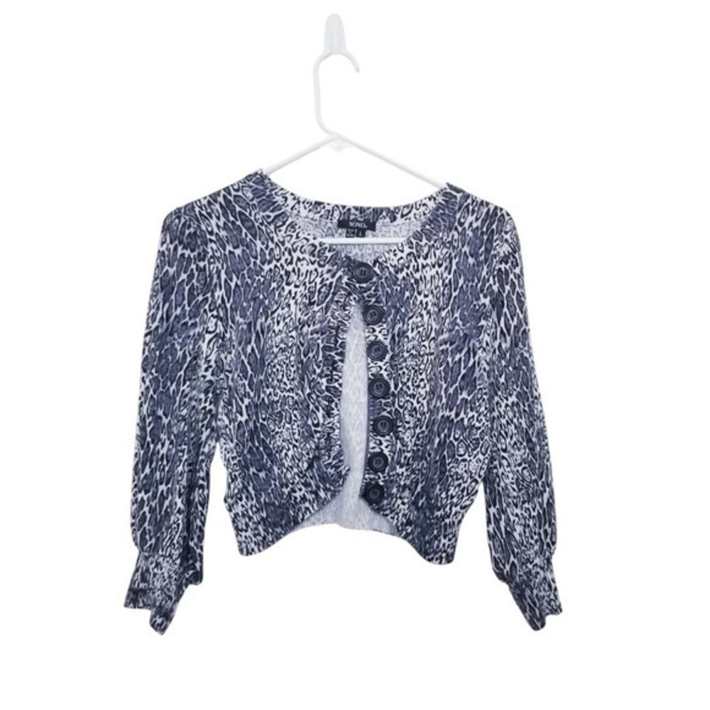 XOXO Crop Knit Cardigan Shawl Large L